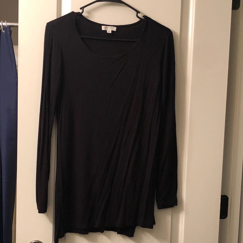 Black long sleeve blouse